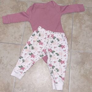 Kyle & Deena — Adorable 3-6 month Baby Girl Pink & Floral Outfit